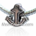 Anchor Euoropean Bead on Bracelet