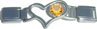 CT8001-11 Amber Yellow Heart Connector