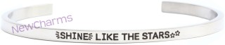 CB116 Shine Like the Stars Cuff Bangle Bracelet