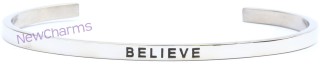 CB119 Believe Cuff Bangle Bracelet