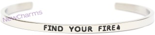 CB133 Find Your Fire Cuff Bangle Bracelet