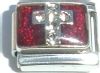 C021red Cross on Red talian Charm