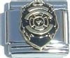 CT1048 Police Badge (black) Italian Charm