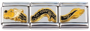 CT1084 Dragon Triple Italian Charm
