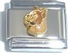 CT1105 Tan Dog Short Ears Italian Charm