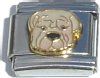CT1116 Wrinkly Dog Face Italian Charm