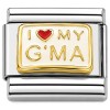 CT1138 I Love My G'Ma Italian Charm