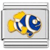 CT1219blue Clown Fish Blue Italian Charm