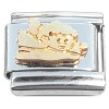 CT1227 Cherub in Gold Italian Charm
