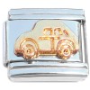CT1237 Cute Car Goldtone Italian Charm