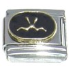 Leo Zodiac on Black Italian Charm