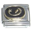 Virgo Zodiac on Black Italian Charm