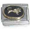 Libra Zodiac on Black Italian Charm