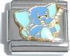 Blue Elephant Italian Charm