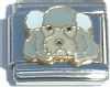 CT1384 Gray Poodle Italian Charm
