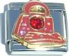 CT1412 Purse with Crystal Italian Charm
