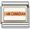 CT1457 I Am Canadian Little Red Print Italian Charm