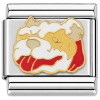 CT1498 Dog Bulldog Face Italian Charm