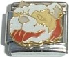 CT1498 Dog Bulldog Face Italian Charm