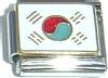 CT1569 Flag of South Korea Italian Charm