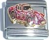 CT1751 Classic Car Red Purple Glitter Italian Charm