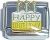 CT1792 Happy Birthday Italian Charm