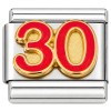 CT1816 Number 30 Italian Charm