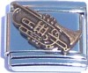 CT1819A Bronzed Trumpet Italian Charm