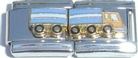 CT1937 Semi Truck Double Italian Charm