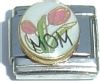 CT1956 Mom with Flowers Italian Charm