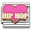 CT2010pink Hip Hop on Pink Italian Charm