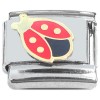 CT2108 Ladybug Red Wings with Spots Italian Charm