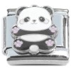 CT2113 Panda Bear Pink Paws Italian Charm