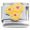 CT2115 Yellow Sunflowers Red Hearts Italian Charm