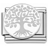 CT2153 Tree of Life on White Italian Charm