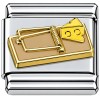 CT3044 Mouse Trap with Cheese Italian Charm