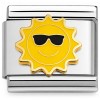 CT3061 Sun with Sunglasses Italian Charm