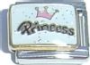 CT3064 Princess Crown Glitter Italian Charm