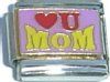 CT3100 Love U Mom Italian Charm