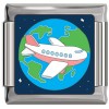 CT3206 Airplane Photo Italian Charm