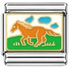 CT3321K Horse in Field Italian Charm