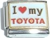 CT3474 I Love My Toyota Italian Charm