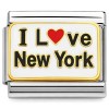 CT3484 I Love New York Italian Charm