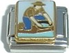 CT3512 Gold Panning Italian Charm