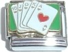 CT3571 Royal Flush Poker Playing Cards Italian Charm