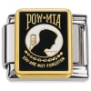 CT3586 POW MIA Military Italian Charm