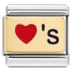CT3729 Loves Red Heart Italian Charm