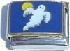 CT3984 Ghost and Moon Italian Charm