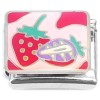 CT4654 Strawberries Pink Italian Charm