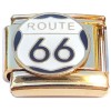 CT4845 Route 66 Gold Base Italian Charm